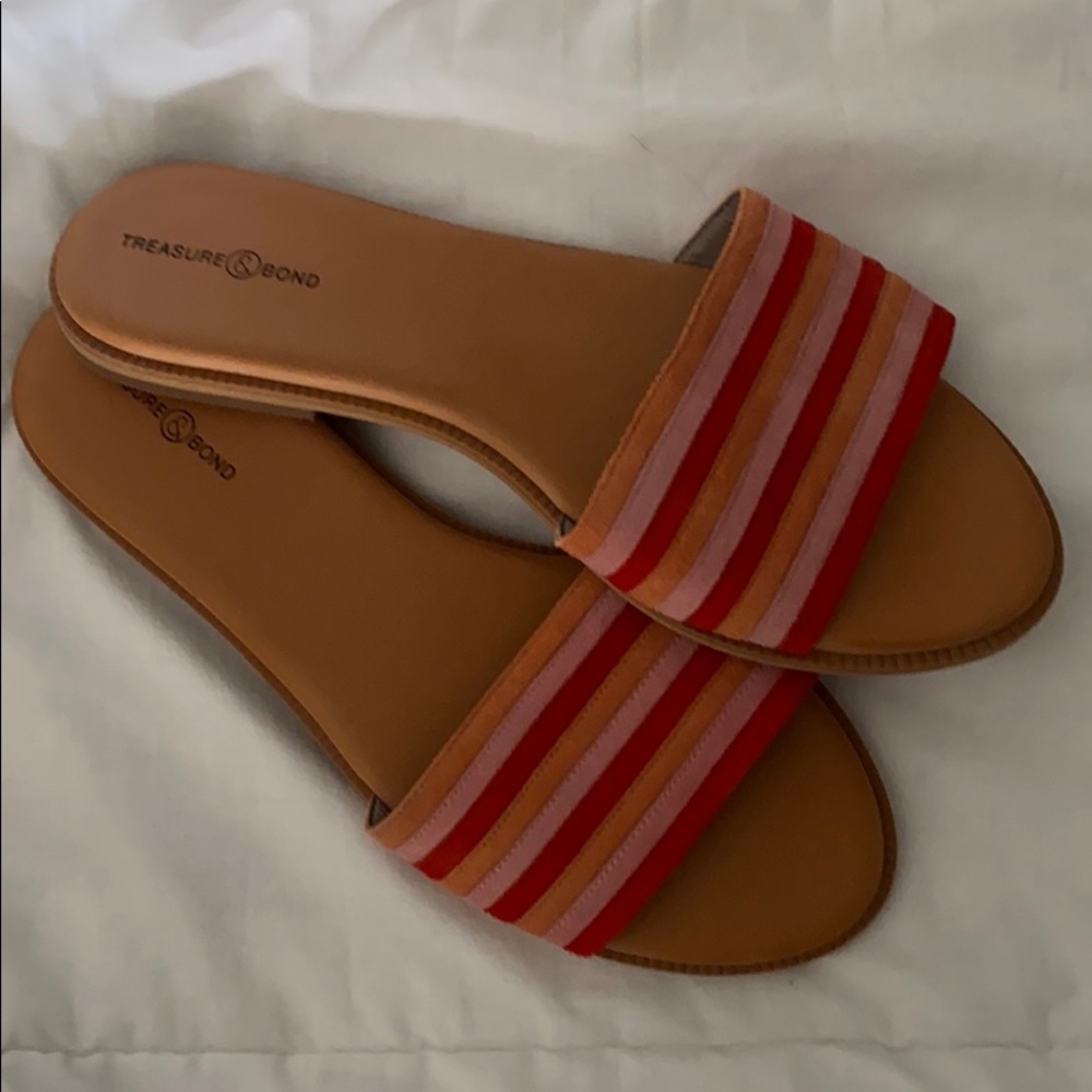 Treasure and Bond NWT Striped Slides